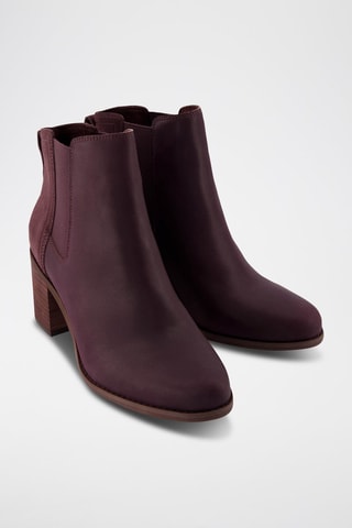 Bottines Chelsea en cuir Evelyn Chelsea - Violet