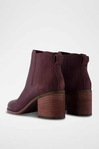 Bottines Chelsea en cuir Evelyn Chelsea - Violet