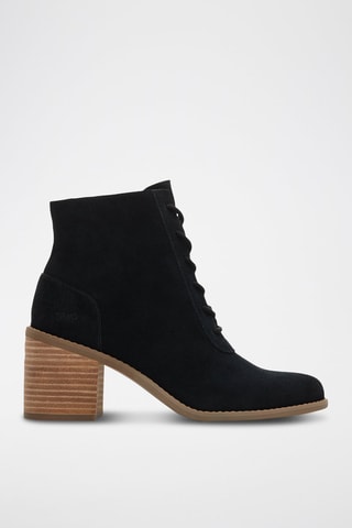 Bottines en cuir Evelyn Lace Up - Noir