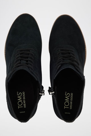 Bottines en cuir Evelyn Lace Up - Noir