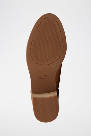 Bottines en cuir Evelyn Lace Up - Beige
