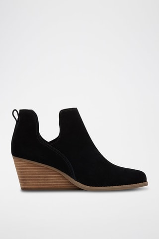 Bottines compensées en nubuck Gwen - Noir