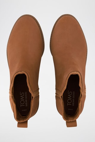 Bottines compensées en cuir Hailey - Marron