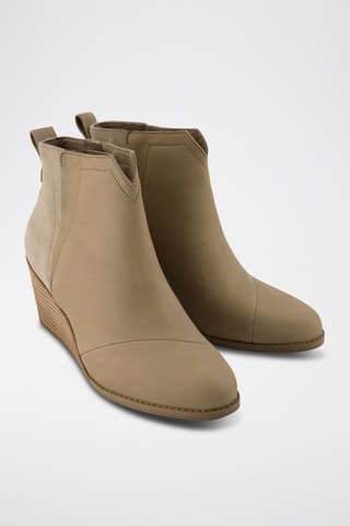 Bottines en nubuck Clare - Beige