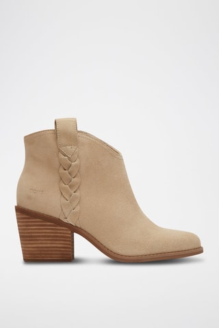 Bottines en nubuck Constance - Beige