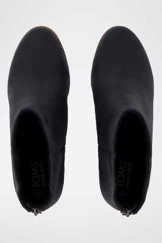 Bottines compensées en cuir Casey - Noir