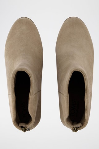 Bottines compensées en nubuck Casey - Beige