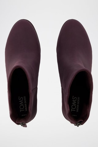 Bottines compensées en cuir Casey - Violet