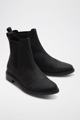 Bottines Chelsea en cuir Charlie - Noir