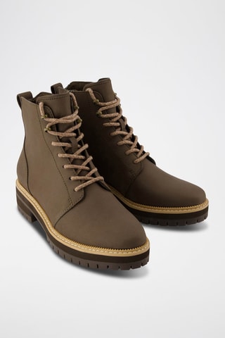 Bottines en cuir Wylder - Kaki