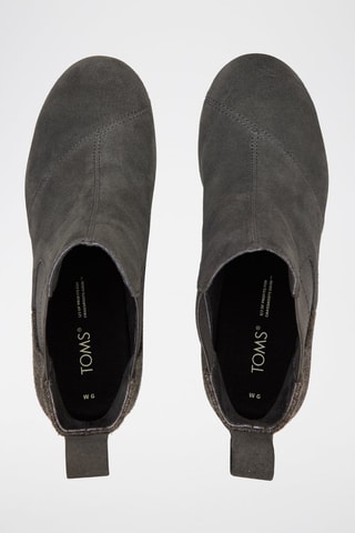 Bottines Chelsea compensées en cuir Bailey - Gris foncé