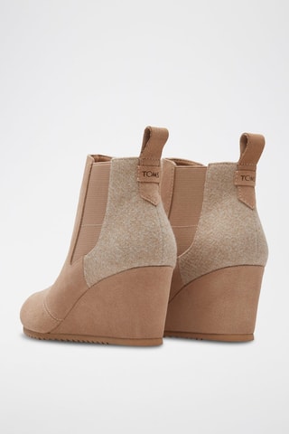 Bottines Chelsea compensées en cuir Bailey - Taupe