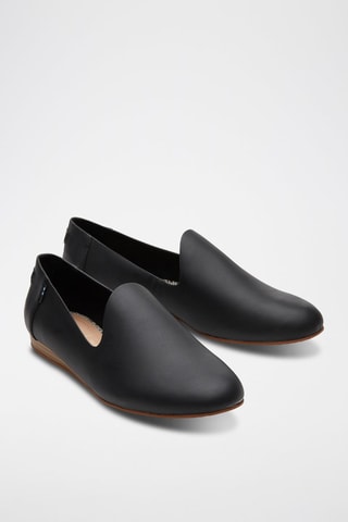 Slippers rn cuir Darcy - Noir
