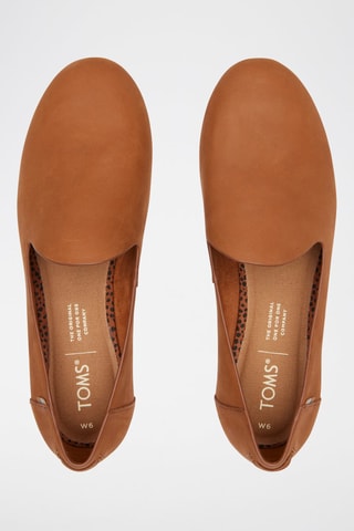 Slippers en cuir Darcy - Marron