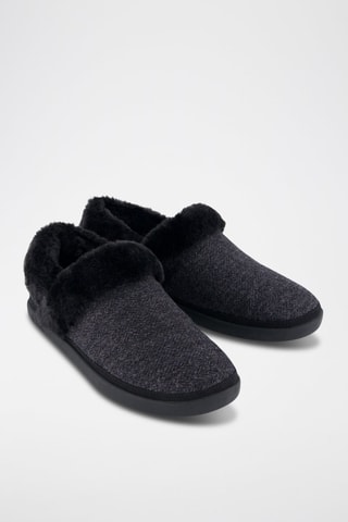 Chaussons fourrés Oslo - Noir