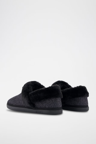 Chaussons fourrés Oslo - Noir