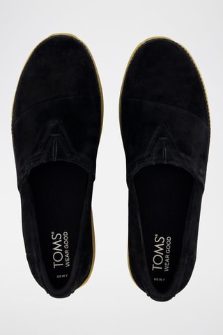 Espadrilles plateformes en nubuck Adelaide - Noir