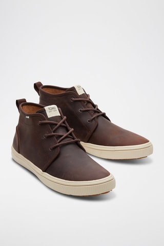 Baskets montantes en cuir Carlo Mid Terrain - Marron