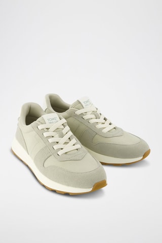 Baskets en cuir Trvl Lite Retro - Vert d’eau