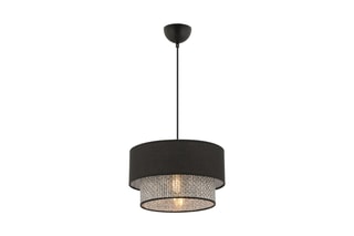 Candeeiro suspenso Echo - Cinzento e preto