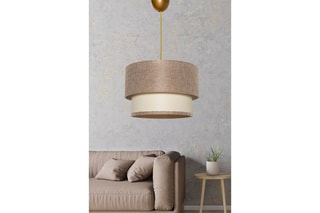 Candeeiro suspenso - Bege e creme