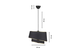 Candeeiro suspenso KS-2005 - Preto