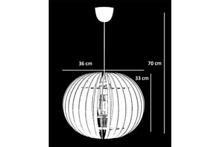 Candeeiro suspenso - 
Branco - 45-60 W