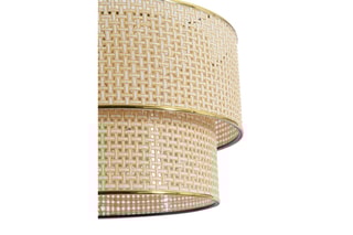 Candeeiro suspenso Bege e dourado
