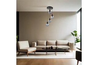 Candeeiro suspenso - Preto - 40 W