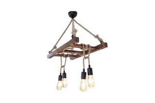 Suspension Borulu - Naturel - 4 x 60 W