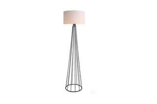 Lampadaire Ayd - Blanc et noir - 60 W - 155 cm