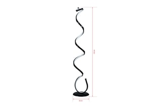 Lampadaire LED Cobra - Noir - 8-10 W - 125 cm