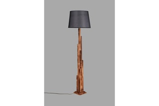 Lampadaire Pramit - Naturel et anthracite - 60 W - 175 cm