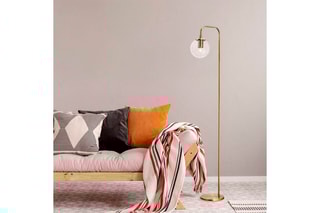 Lampadaire Viran Blanc et doré - 40 W - 146 cm