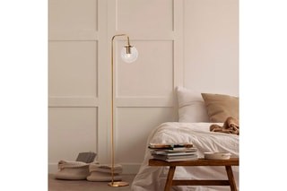 Lampadaire Viran Blanc et doré - 40 W - 146 cm