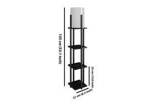 Lampadaire Nora - Noir - 60 W - 135 cm