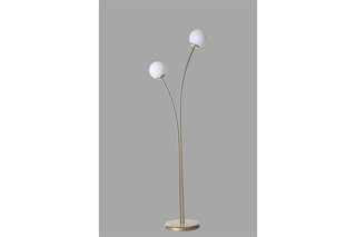 Lampadaire Rose - Doré et blanc - 2 x 60 W - 165 cm