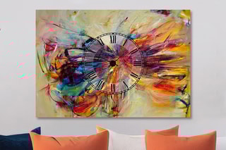Horloge - Multicolore - 70 x 100 cm