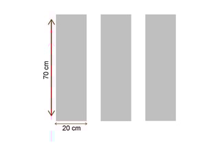 3 quadros 20 x 70 cm
