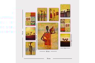 9 quadros 
20 x 15 cm / 30 x 40 cm 