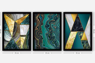 3 quadros 35 x 45 cm