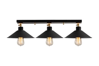 Candeeiro de teto Berceste - Preto - 3 x 100 W