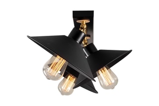Candeeiro de teto Berceste - Preto - 3 x 100 W