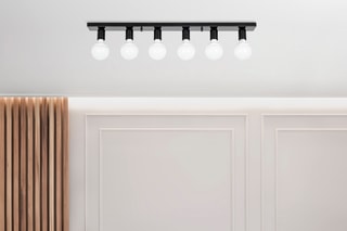 Candeeiro de teto Mirro - Preto - 40 W