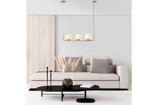 Candeeiro suspenso Faruk - 13716 - Dourado e branco - 3 x 40 W