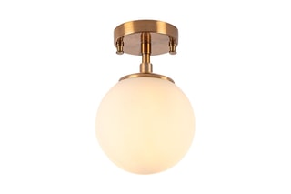 Candeeiro de teto - Dourado e amarelo - 15 W