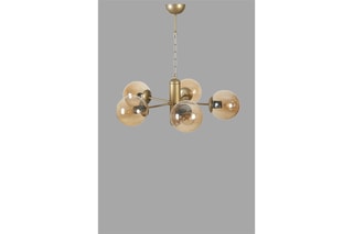 Candeeiro suspenso - Dourado - 5 x 40 - 60 W