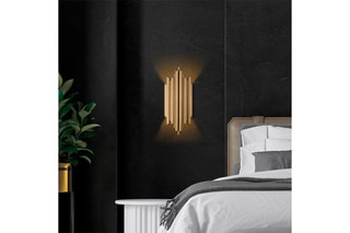 Aplique de parede Reis - Dourado -