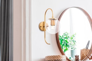 Aplique de parede Jewel Dourado