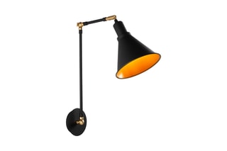 Aplique de parede Berceste Preto